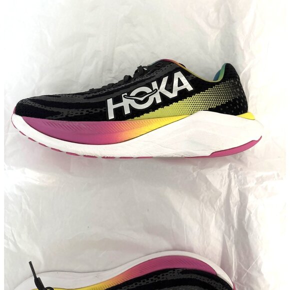 HOKA Mach X Running Shoes Men’s 9.5 Black Rainbow Sporty Athletic Speed Comfort main image 4